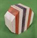 Bowl #415 - Mahogany, Padauk & Purpleheart Striped Segmented Bowl Blank ~ 6 x 2 ~ $24.99